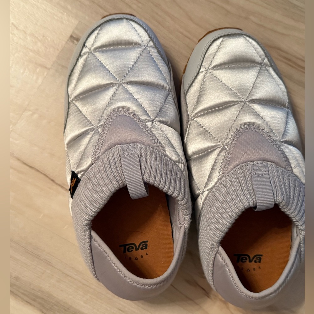 Teva Quilted Silver Shoes